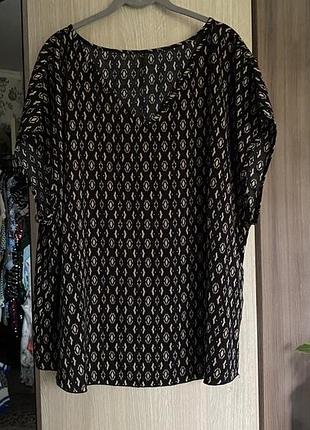 Блузка жіноча 3 xl curve , без рукавів, виріз на мис