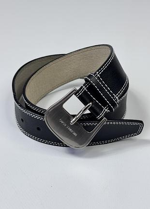 Чорний шкіряний ремінь пояс michael kors оригінал жіночий 92 см one size