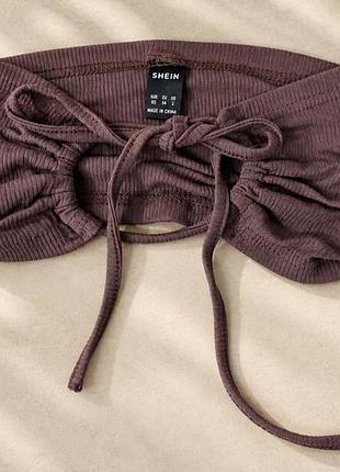 Топ shein коричневий xs-m