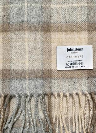 Шарф johnstons кашемир шотландия оригинал 4