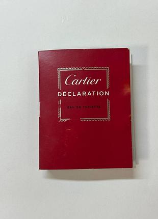 Пробник парфумів cartier déclaration eau de toilette для чоловіків