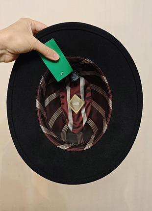 Marks &amp; spencer р. xl 61 шляпа мужская черная фетровая шерстяная большого размера шляпа
