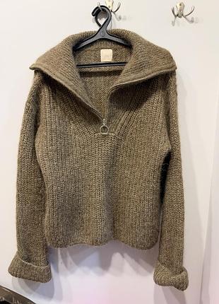 Светр жіночий h&m альпака коричневий m-l