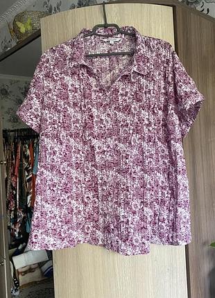 Блузка bonmarche 20 фіолетовий колір, зжата тканина