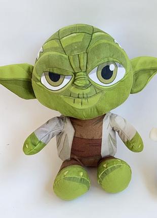 Мягкая плюшевая игрушка мастер йода star wars звездные войны 33 см коллекционный большой плюш магистр йода оригинал