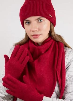 🍒бактус / треугольная косынка с ангорой 20%