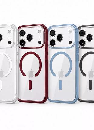 Чохол-бампер rock crystal classic rotating series з поворотною підставкою та magsafe для apple iphone 18 pro