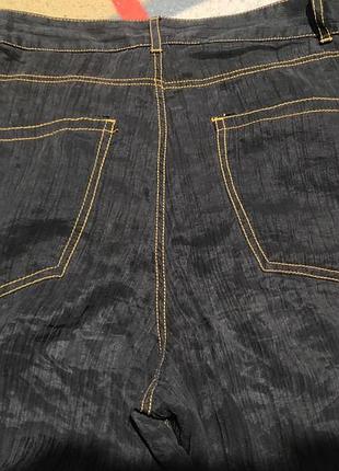 Легкие брюки zara в виде джинсов 4