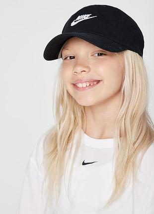 Унісекс кепка бейсболка на підліткову або невелику голову nike club unstructured futura wash cap (52-56 см)