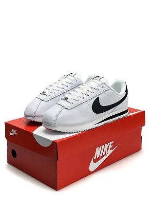 Мужские кроссовки nike cortez m white black