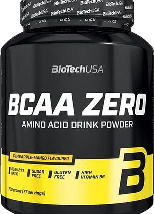Комплекс амінокислот biotech bcaa zero (700 г) 77 порцій pineapple mango flavoured