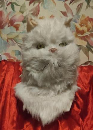 Креповая фурри маска кота