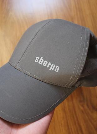 Кепка унисекс бейсболка sherpa outdoor ratna / треккинговая бейсболка серая спортивная