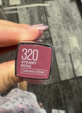 Помада для губ maybelline 320 steamy rose cream/crème