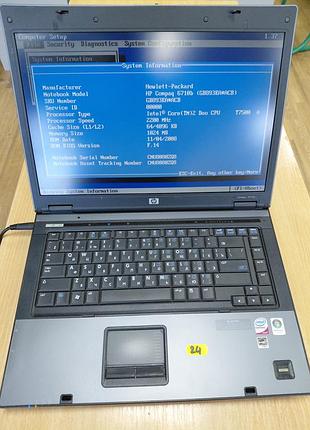 Продам некомплектний ноутбук hp compaq 6710b