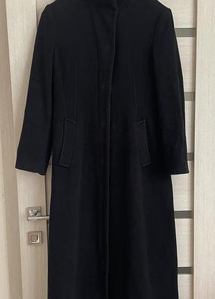 Чорне жіноче довге пальто mng, 40/l/48 розміру