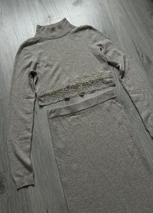 В’язаний комплект guess — гольф + спідниця, s