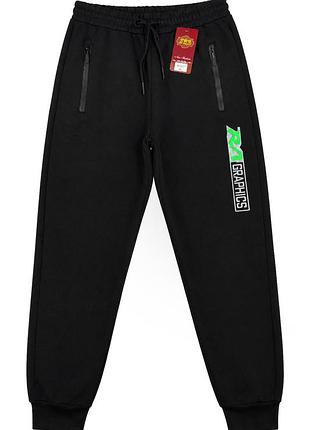 Штаны спортивные мужские на легком флисе под манжет l, xl