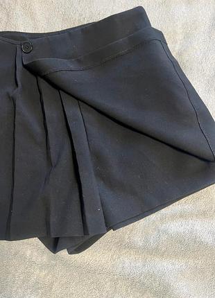 Шорти спідниця чорні zara(с) 3