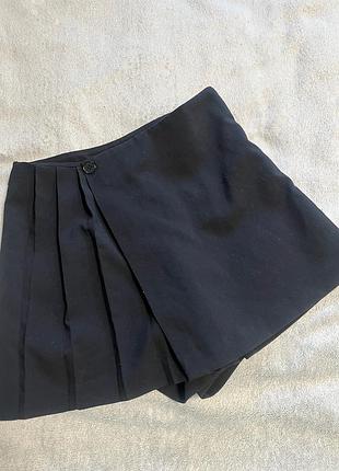 Шорти спідниця чорні zara(с) 2