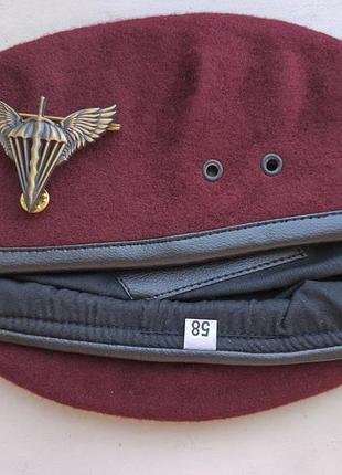 Берет дшв марун 58 розмір