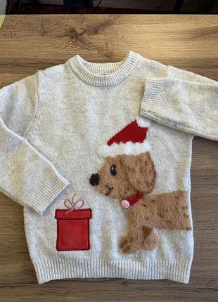 Дитячий новорічний светр primark з музикою та світловими ефектами