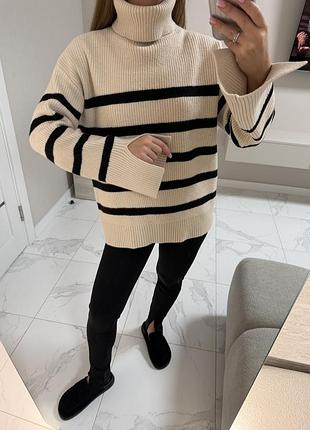 Светр в смужку zara