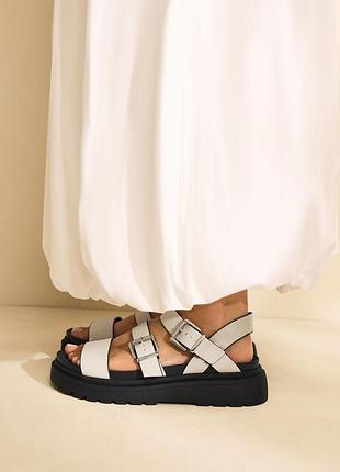 . 38 женские массивные сандалии next (модель bone standard/wide fit chunky buckled sandals)