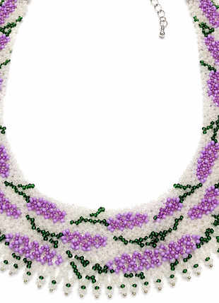 💜 силянка «ніжність бузку» 💜
🌿 витончена прикраса ручної роботи, створена з любов’ю та увагою до кожної деталі!
🤍 ніжне поєднання білого бісеру.