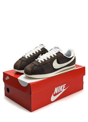 Мужские кроссовки nike cortez m brown beige