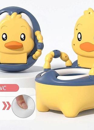 Горщик дитячий bimbo ,колір жовтий, знімний лоток, кришка, антиковзкі накладки на ніжках