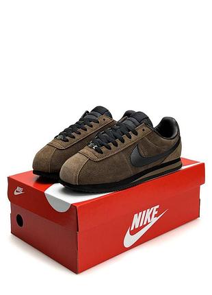 Мужские кроссовки nike cortez m brown black