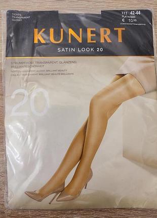 Премиум колготки с глянцевым блеском kunert satin look 20 den, размер iii (42-44)