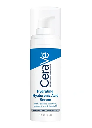 Увлажняющая сыворотка с гиалуроновой кислотой для всех типов кожи лица cerave hydrating hyaluronic acid serum 30 ml.