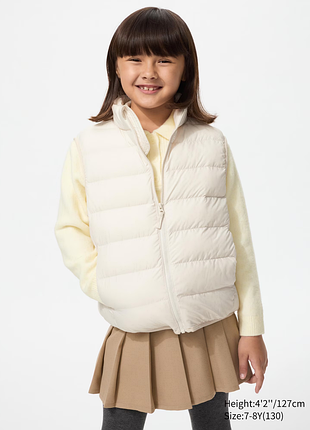 Дитячий легкий пуховий жилет uniqlo girls light warm padded vest