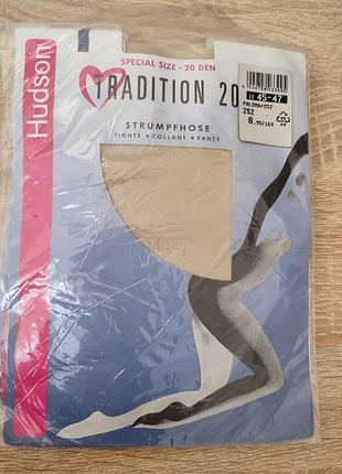 Преміум колготки великих розмірів hudson tradition 20 den, розмір ii (45-47) xl/xxl