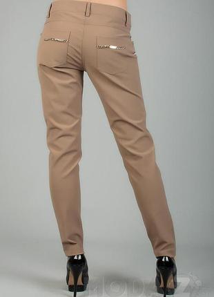Штани elisabetta franchi 204150-2*72 жіночк. світло/коричневий 42 (47 376)