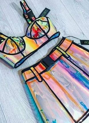 Костюм спідниця топ y2k dollskill