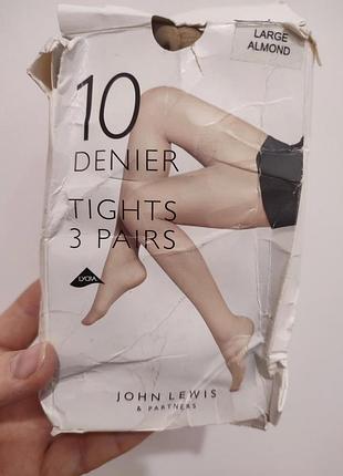 Преміум колготки john lewis everyday 10 den (набір 2 пари), розмір large
