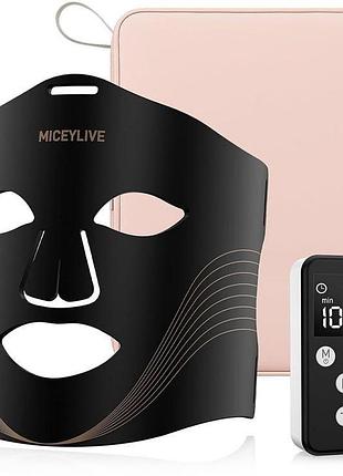 Маска для обличчя led маска для світлотерапії обличчя miceylive led mask beauty instrument (модель mj08)