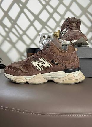 Мужские кроссовки new balance 9060 fur brown beige