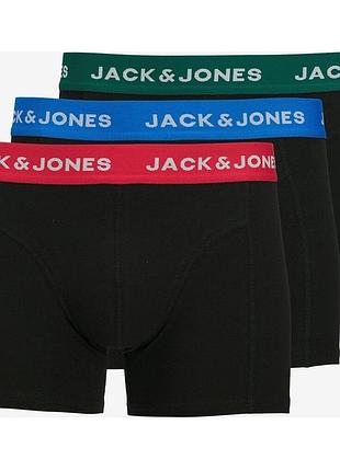 Трусы jack & jones 196219*10 комплект 3 шт мужск. черный l (196 219)