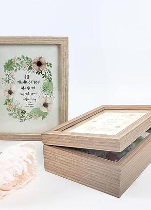 Шкатулка шкатулка деревянная для памятных вещей (keepsake box)
