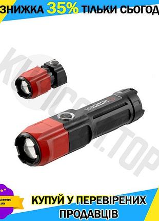 Ku ліхтар ручний intertool universal fit 3вт 120лм для побутових робіт та туризму автономне джерело св uni2l_k
