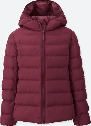 Дитяча легка утеплена куртка-парка uniqlo girls light warm padded parka