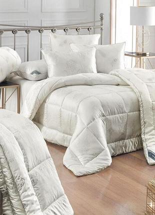 Ковдра мікрогелева з сатиновим чохлом king size чохол 100% бавовна 215×235 см sarev silky