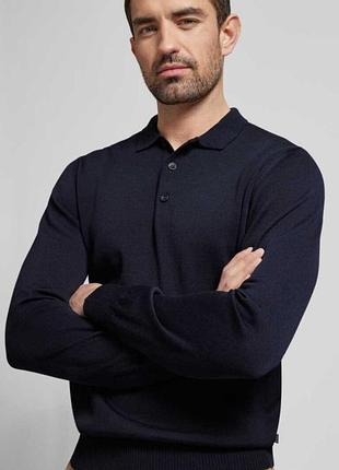 Мериносовый джемпер поло maerz мужской джемпер из мериносовой шерсти новый