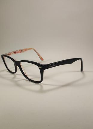 Оригинальная оправа ray-ban rx 5228 (53-17 140) черная с принтом