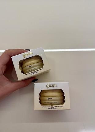 Маска для губ gisou honey glaze collagen therapy lip mask 15 г