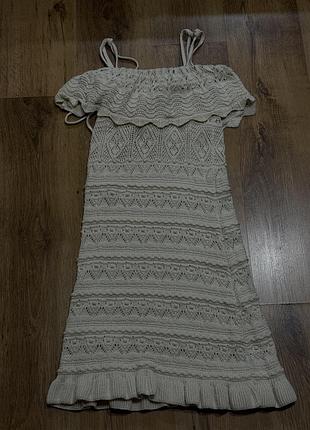 Вʼязане плаття zara